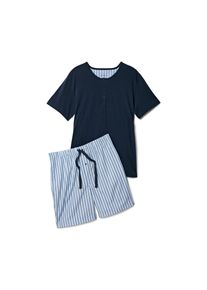 Tchibo - Shorty-Pyjama-Set - Herren - Gr. XXL - wei&szlig;/gestreift