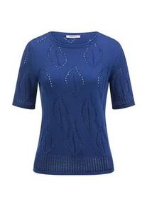 Rundhals-Pullover Peter Hahn blau, 38