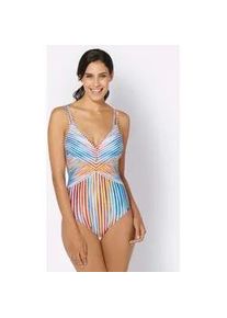 Badeanzug Sunflair, Damen, Gr. 44, Cup B, bunt (bunt, gestreift), Elasthan, Polyamid, Badeanz&uuml;ge Badeanzug
