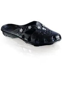 Badepantolette, Damen, Gr. 39, schwarz, Gummi, Basic, Schuhe Badeschuh Clog, Topseller