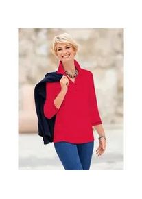 Classic Dog Poloshirt CLASSIC "Shirt", Damen, Gr. 48, rot, 50% Baumwolle, 50% Modal, unifarben, ohne Ausschnitt, Shirts