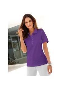 Poloshirt Casual Looks "Poloshirt", Damen, Gr. 54, lila, 100% Baumwolle, unifarben, ohne Ausschnitt, Shirts