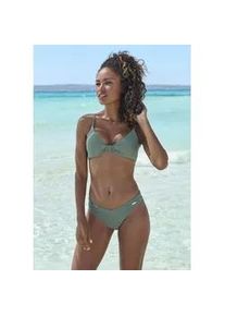Bikini-Hose Sunseeker "Loretta", Damen, Gr. 44, N-Gr, gr&uuml;n (oliv), Polyamid, Badehosen Bikini-Hose, mit V-f&ouml;rmigem B&uuml;ndchen