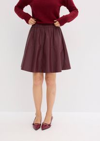 bonprix Kurzer Lederimitat-Rock, rot, Gr.44, Perfekt f&uuml;r den Herbst!