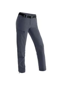 Funktionshose Maier Sports "Inara slim", Damen, Gr. 80, Langgr&ouml;&szlig;en, grau, 90% Polyamid, 10% Elasthan, Hosen Funktionshose, Herren Wanderhose, atmungsaktive Outdoor-Hose, 4 Taschen, Slim Fit