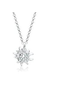 Kette mit Anh&auml;nger Elli "Edelweiss Symbol Anh&auml;nger Tracht 925 Sterling Silber" Gr. 40, silber, Halsketten, Damen, 40, ohne Stein, Silber 925 (Sterlingsilber), L: 40