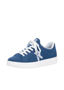 Slip-On Sneaker RIEKER SPORT "Swing2GO", Damen, Gr. 43, royalblau, Textil, Schuhe Slip-On Sneaker, Schlupfschuh, Freizeitsneaker mit aufgesetzter Schn&uuml;rung