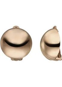 Paar Ohrclips Jobo, rosa (ros&eacute;goldfarben), Ohrringe, Damen, 15,9mm, Silber 925 (Sterlingsilber), rund 925 Silber ros&eacute;gold vergoldet