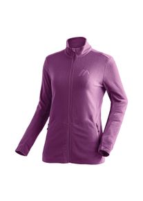 Fleecejacke Maier Sports "Denise Jacket W", Damen, Gr. 34, purpurviolett, 100% Polyester, hoch geschlossener Ausschnitt, Jacken Fleecejacke, Damen Midlayer, atmungsaktiv schnelltrocknend, Full-Zip, Regular fit