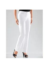 Funktionshose COSMA, Damen, Gr. 54, Normalgr&ouml;&szlig;en, wei&szlig;, 97% Baumwolle, 3% Elasthan, unifarben, lang, Hosen Funktionshose