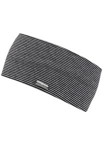 Stirnband Chillouts "Farum Headband", Damen, schwarz (schwarz, grau), Baumwollmischung, gestreift, mehrfarbig, M&uuml;tzen Stirnband, D&uuml;nn gestreiftes Baumwoll-Stirnband mit sanfter Oberfl&auml;che