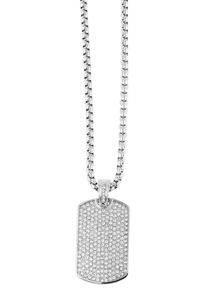 Adelia&acute;s Kettenanh&auml;nger ADELIA&acute;S "Unisex Anh&auml;nger aus Edelstahl mit Strass Steinchen", silber, Schmuckanh&auml;nger, Damen, Edelstahl, Kettenanh&auml;nger