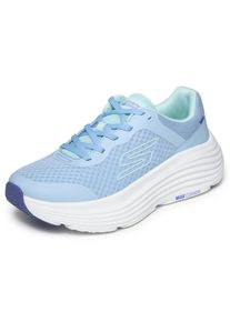 Sneaker Skechers "MAX CUSHIONING", Damen, Gr. 37, hellblau, Lederimitat, Mesh, Schuhe Sneaker, Laufschuh, Sportschuh, Schn&uuml;rschuh, Freizeitschuh mit Max Cushioning
