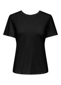 Kurzarmshirt Only "ONLSIGRID S/S O-NECK TOP JRS", Damen, Gr. XL (42), schwarz, Jersey, Obermaterial: 50% Baumwolle, 50% Modal, unifarben, Rundhals, Shirts Kurzarmshirt