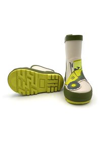 Gummistiefel MaxiMo, Jungen, Gr. 27, schwarz olive, muschel, Obermaterial: 100% Gummi, Schuhe Gummistiefel, gef&uuml;ttert, Profilsohle, reflektierende Details, wasserdicht, mit Patch