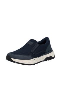 Slip-On Sneaker Rieker, Damen, Gr. 45, nachtblau, Lederimitat, Textil, unifarben, Schuhe Slip-On Sneaker, Slipper, Schlupfschuh, Halbschuh, Freizeitsneaker mit Gummiz&uuml;ge