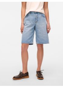 V&eacute;ro Moda Jeansshorts VERO MODA "VMRAILA MR DENIM JORTS NOOS", Damen, Gr. XL, N-Gr, light blau denim, Denim/Jeans, Obermaterial: 100% Baumwolle, unifarben, loose fit kurz, Jeans Jeansshorts, Baumwolle, loose fit