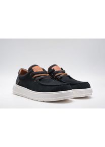 Schn&uuml;rschuh Replay, Herren, Gr. 42, navy, Lederimitat, Veloursleder, unifarben mit Farbeinsatz, Schuhe Schn&uuml;rschuh, Mokassin, Halbschuh, Casual-Sneaker mit gepolstertem Schaftrand
