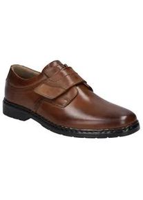 Klettschuh Josef Seibel "Alastair 16", Herren, Gr. 45, braun (cognac), Leder, Schuhe Klettschuh, in komfortabler Schuhweite K (extraweit)