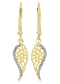 Adelia&acute;s Paar Ohrh&auml;nger ADELIA&acute;S "Damen Ohrringe aus 925 Silber mit Zirkonia", gold, Ohrringe, Damen, Silber 925 (Sterlingsilber), Paar Ohrh&auml;nger