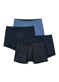 Tchibo - 4 Slipboxer - Herren - Gr. L/6 - dunkelblau/print