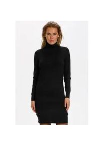 Strickkleid SAINT TROPEZ "MilaSZ U6801", Damen, Gr. XXL, N-Gr, schwarz, Feinstrick, Obermaterial: 80% Viskose, 20% Polyamid, unifarben, tailliert kniefrei, Rippstrickb&uuml;ndchen, Kleider Strickkleid, mit Rollkragen