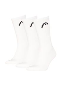 Tennissocken Head "Head ALL SPORTS TRAINING CREW", Damen, Gr. 35-38, wei&szlig;, Baumwollmischung, normal, Socken Tennissocken, mit gepolsterter Sohle f&uuml;r D&auml;mpfung und zus&auml;tzlichen Komfort