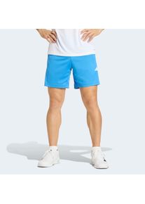 Shorts adidas Performance "WE BAS 3SPQ SH", Damen, Gr. XL, N-Gr, rayblu, wei&szlig;, Obermaterial: 100% Polyester, Hosen Shorts