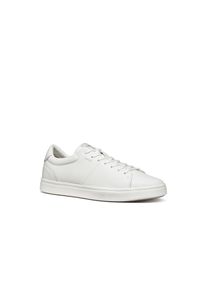 Sneaker Geox "U BALTIMOORE", Herren, Gr. 42, wei&szlig;, Leder, Textil, Schuhe Sneaker, Halbschuh, Freizeitschuh, Schn&uuml;rer mit Geox Spezial Membran