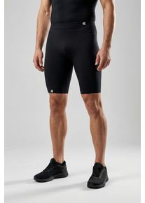 Funktionstights Bauerfeind "COMPRESSION TIGHTS SHORT", Herren, Gr. XL, N-Gr, grau (anthrazit), Obermaterial: 90% Polyamid, 10% Elasthan, Hosen Funktionstights