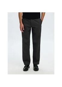 Chinohose Selected "SLH175-SLIM MILES BRUSHED PANTS W NOOS", Herren, Gr. 30, L&auml;nge 32, grau (dunkelgrau), Web, Obermaterial: 69% Baumwolle, 30% Polyester, 1% Elasthan, unifarben, slim fit normal, Hosen Chinohose