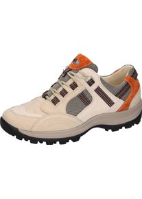 Waldl&auml;ufer Schn&uuml;rschuh WALDL&Auml;UFER "HOLLY", Damen, Gr. 8,5 (42,5), hellbeige kombiniert, Nubukleder, Textil, Veloursleder, kontrastfarbene Details, Schuhe Schn&uuml;rschuh, Bequemschuh, Halbschuh, Outdoorschuh in Trekking-Optik, H-Weite