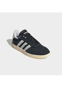 Sneaker adidas Sportswear "BREAKNET SLEEK", Damen, Gr. 42,5, core schwarz, core wei&szlig;, warm vanilla, Leder, Synthetik, Schuhe Sneaker