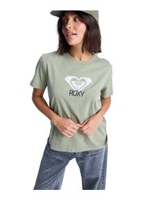 T-Shirt Roxy "Ocean Road Art", Damen, Gr. XS, oil gr&uuml;n, Obermaterial: 100% Walkfrottier;, Shirts T-Shirt