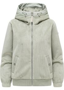 Fleecejacke Ragwear "Fleecejacke Cousy Short Bonded", Damen, Gr. L, gr&uuml;n (dusty olive26), Obermaterial: 91% Polyester PES. 9% Elasthan EL. Obermaterial: Futter: 94% Polyester PES. 6% Elasthan EL., gerade, hoch geschlossener Ausschnitt, &Auml;rmel ohne &Auml;rmelschlitz elastischer Bund, Jacken Fleecejacke, &Uuml;bergangsjacke mit kuscheligem Teddyfell-Innenfutter