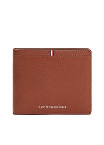 Geldb&ouml;rse Tommy Hilfiger "TH CORP CC AND COIN", Damen, cognac, Leder, Kleinlederwaren Geldb&ouml;rse, Unisex Geldbeutel, Portemonnaie mit Logoschriftzug