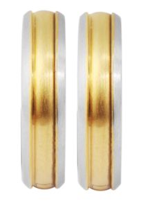 Adelia&acute;s Paar Creolen ADELIA&acute;S "Damen Ohrringe &iquest; Klappcreole aus Edelstahl", wei&szlig;, Ohrringe, Damen, Edelstahl, Paar Creolen