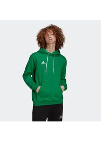 Kapuzensweatshirt adidas Performance "ENT22 HOODY", Herren, Gr. M, gr&uuml;n (team gr&uuml;n, wei&szlig;), Obermaterial: 70% Baumwolle, 30% Polyester, bestickt, angesetztes B&uuml;ndchen, Sweatshirts Kapuzensweatshirt