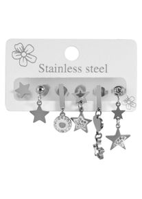 Adelia&acute;s Kettenanh&auml;nger ADELIA&acute;S "Damen Anh&auml;nger &iquest; Anh&auml;nger aus Edelstahl mit Strass Steinchen", silber, Schmuckanh&auml;nger, Damen, Edelstahl, Kettenanh&auml;nger