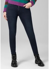 Slim-fit-Jeans Timezone "Slim EnyaTZ Womanshape", Damen, Gr. 32, L&auml;nge 30, blau, 83% Baumwolle 15% Polyester 2% Elastan, normal, Jeans Slim-fit-Jeans