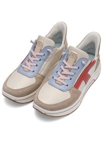 Slip-On Sneaker Ara "SAPPORO 3.0", Damen, Gr. 5 (38), creme kombiniert, Glattleder, Veloursleder, kontrastfarbene Details, Schuhe Slip-On Sneaker, Halbschuh, Slipper, Freizeitschuh in Komfortweite H (= sehr weit)