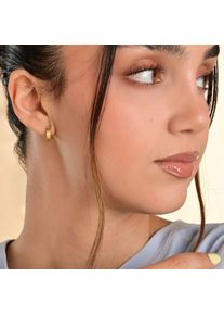 Adelia&acute;s Paar Creolen ADELIA&acute;S "Unisex Ohrringe &iquest; Klappcreole aus Edelstahl", gold, Ohrringe, Damen, Edelstahl, Paar Creolen