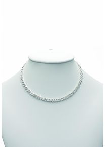 Adelia&acute;s Silberkette ADELIA&acute;S "925 Silber Flach Panzer Halskette 45 cm &Oslash; 4,7 mm" Gr. 45, silber, Halsketten, Damen, Silber 925 (Sterlingsilber), Silberkette