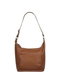 Shopper Bruno Banani, Damen, Gr. B/H/T: 38cm x 29cm x 11cm onesize, braun, Leder, leicht gl&auml;nzend, unifarben, Taschen Shopper, echt Leder