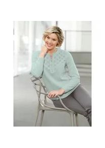 Strickpullover Classic Basics "Pullover", Damen, Gr. 40, gr&uuml;n (kalkmint, meliert), 100% Polyacryl, meliert, Pullover Strickpullover