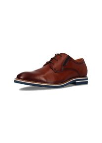 Schn&uuml;rschuh Salamander, Damen, Gr. 44, cognac, Leder, Basic, Schuhe Schn&uuml;rschuh, Schn&uuml;rer, Business Schuh, Halbschuh mit Blockabsatz