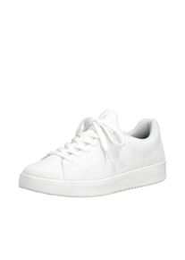 Plateausneaker RIEKER SPORT, Damen, Gr. 39, wei&szlig;, Textil, unifarben, Schuhe Plateausneaker, Slip-on Sneaker, Halbschuh, Freizeitsneaker mit aufgesetzter Schn&uuml;rung