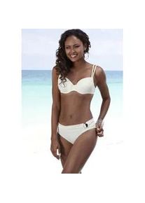 B&uuml;gel-Bikini JETTE, Damen, Gr. 36, Cup B, wei&szlig;, Microfaser, Microfaser, Polyamid, unifarben, Bikini-Sets B&uuml;gel-Bikini, mit Zier-Accessoire
