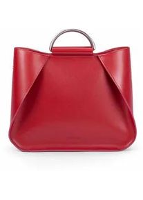 Henkeltasche Gretchen "Erica Tote", Damen, Gr. B/H/T: 34,5cm x 29cm x 15cm, rot, Leder, unifarben, Taschen, aus italienischem Rindsleder