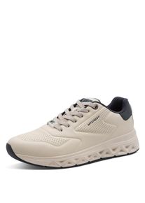 Slip-On Sneaker Marco Tozzi, Damen, Gr. 42, natur, Lederimitat, unifarben mit Farbeinsatz, Schuhe Slip-On Sneaker, Freizeitschuh, Halbschuh, Slipper mit elastischer Schn&uuml;rung